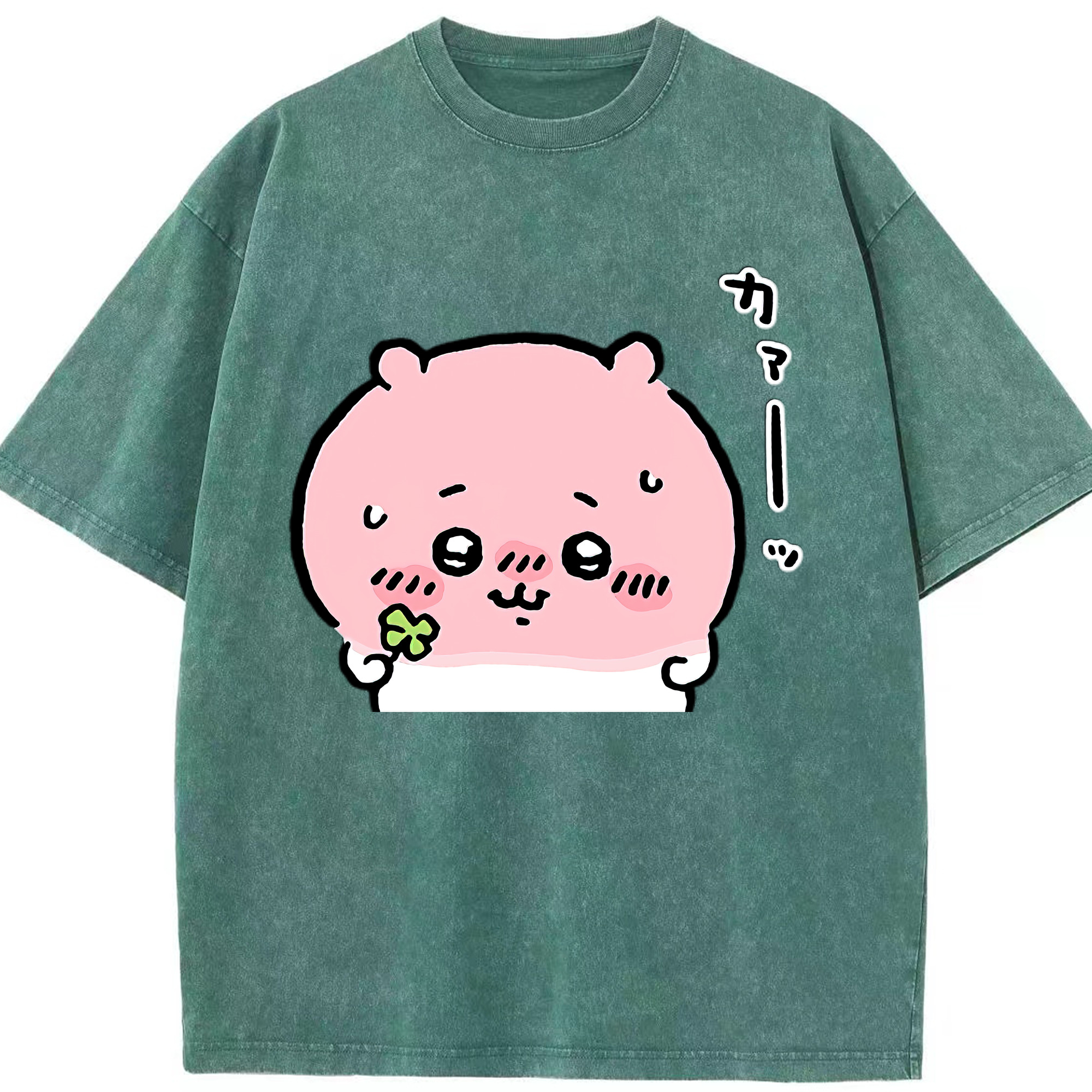 （画像用） ちいかわ ちいかわ Chii-kawa chiikawa 綿100% ヴィンテージ風 半袖Tシャツ（フロントプリント）